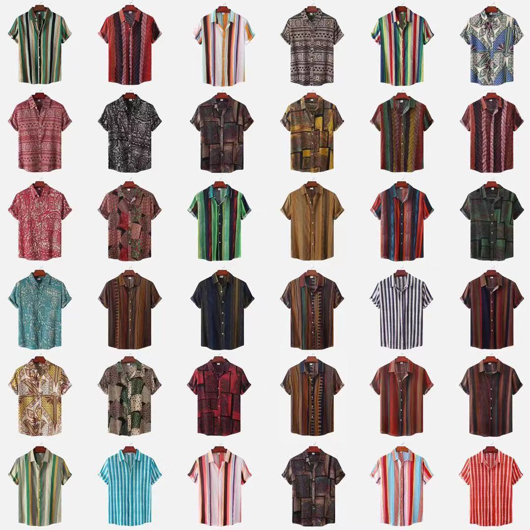 Men's Floral Short Sleeve Shirt - Summer 2022 Style