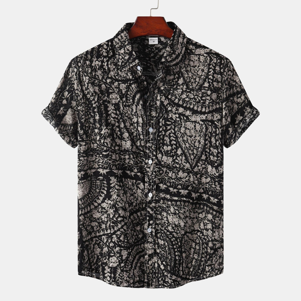 Men's Floral Short Sleeve Shirt - Summer 2022 Style