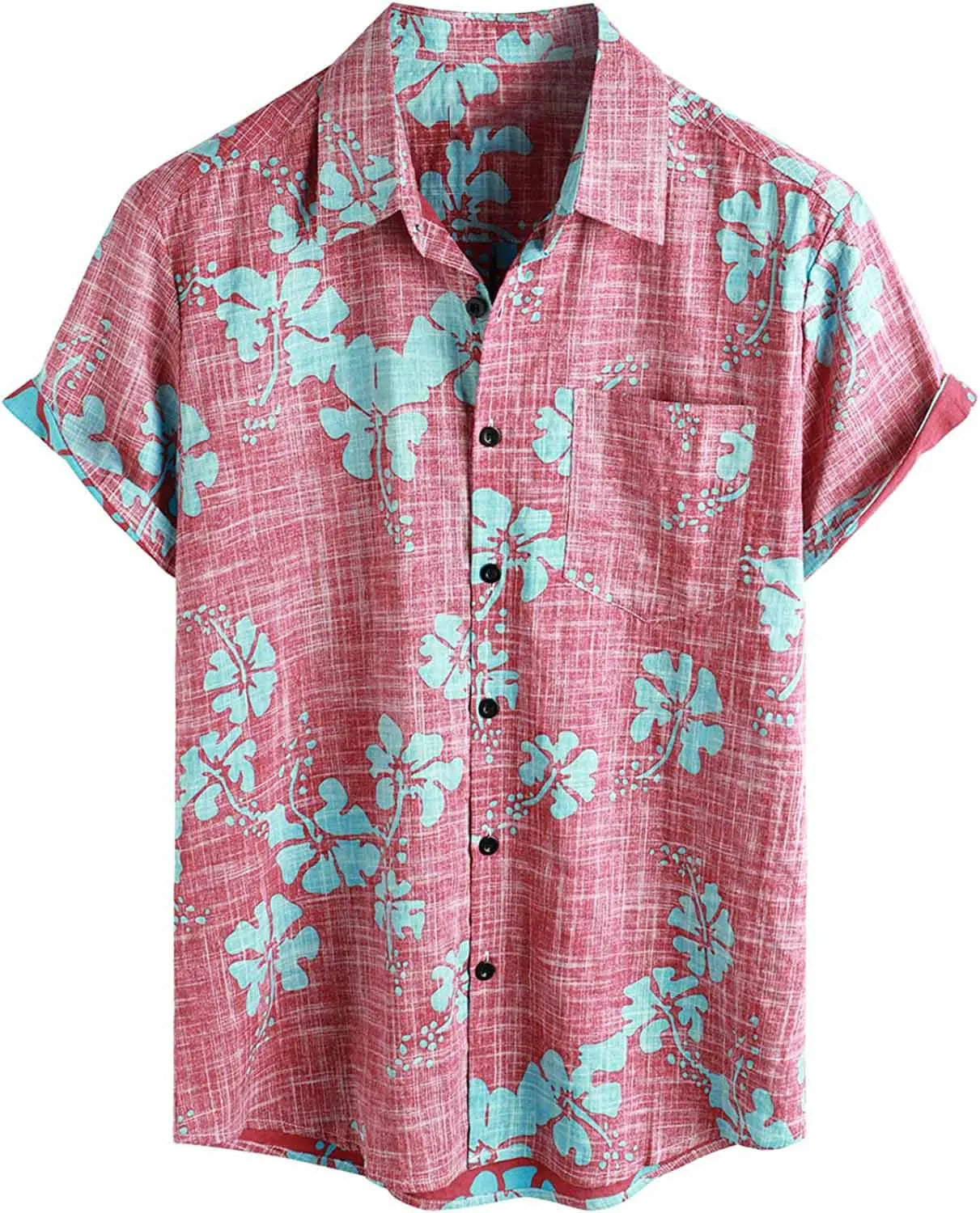 Men's Tropical Hawaiian Short Sleeve Shirt