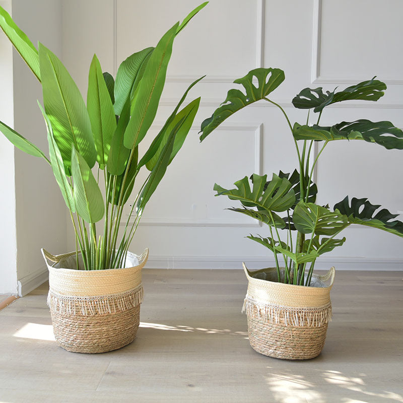 Large Woven Flower Pot Set for Nordic Home Decor