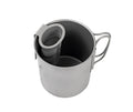 Tasse pliable en titane pour le camping et les voyages
