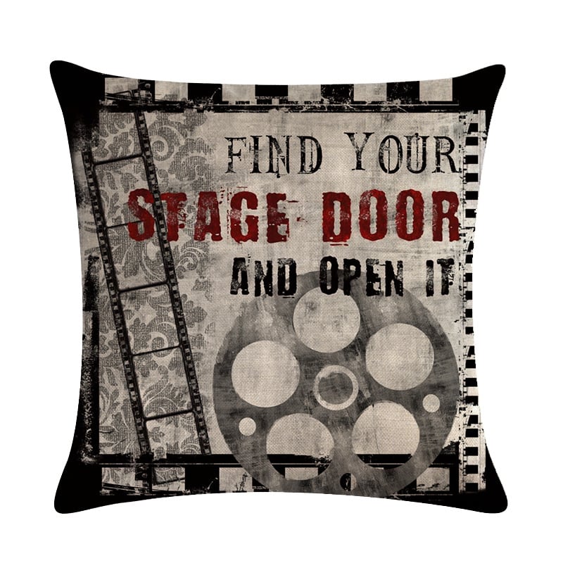 Retro Linen Sofa Pillow and Car Cushion Cover