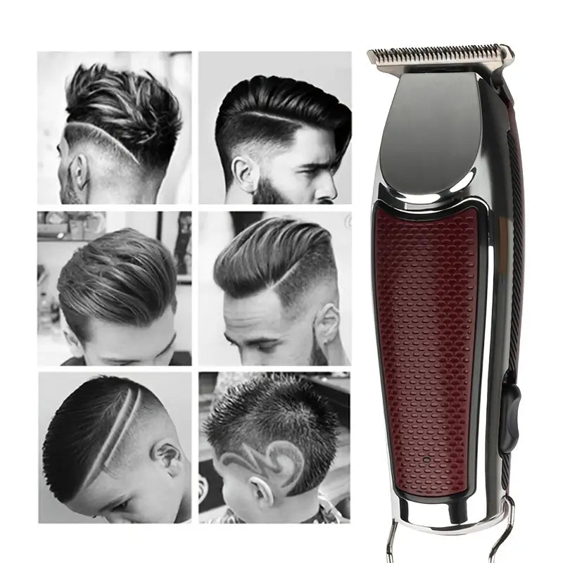 Cordless Hair Clipper and Beard Trimmer with T-Blade