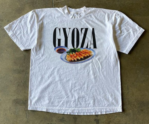 Food Print Retro Harajuku Oversized T-Shirt (One Piece)