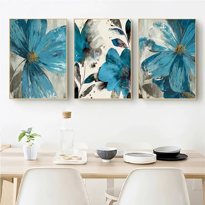 3pcs Nordic Retro Plant Posters for Living Room Decor