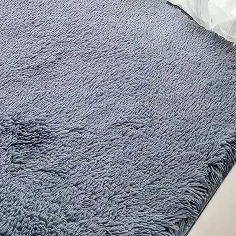 Tapis moelleux à poils longs pour salon (1 pièce)