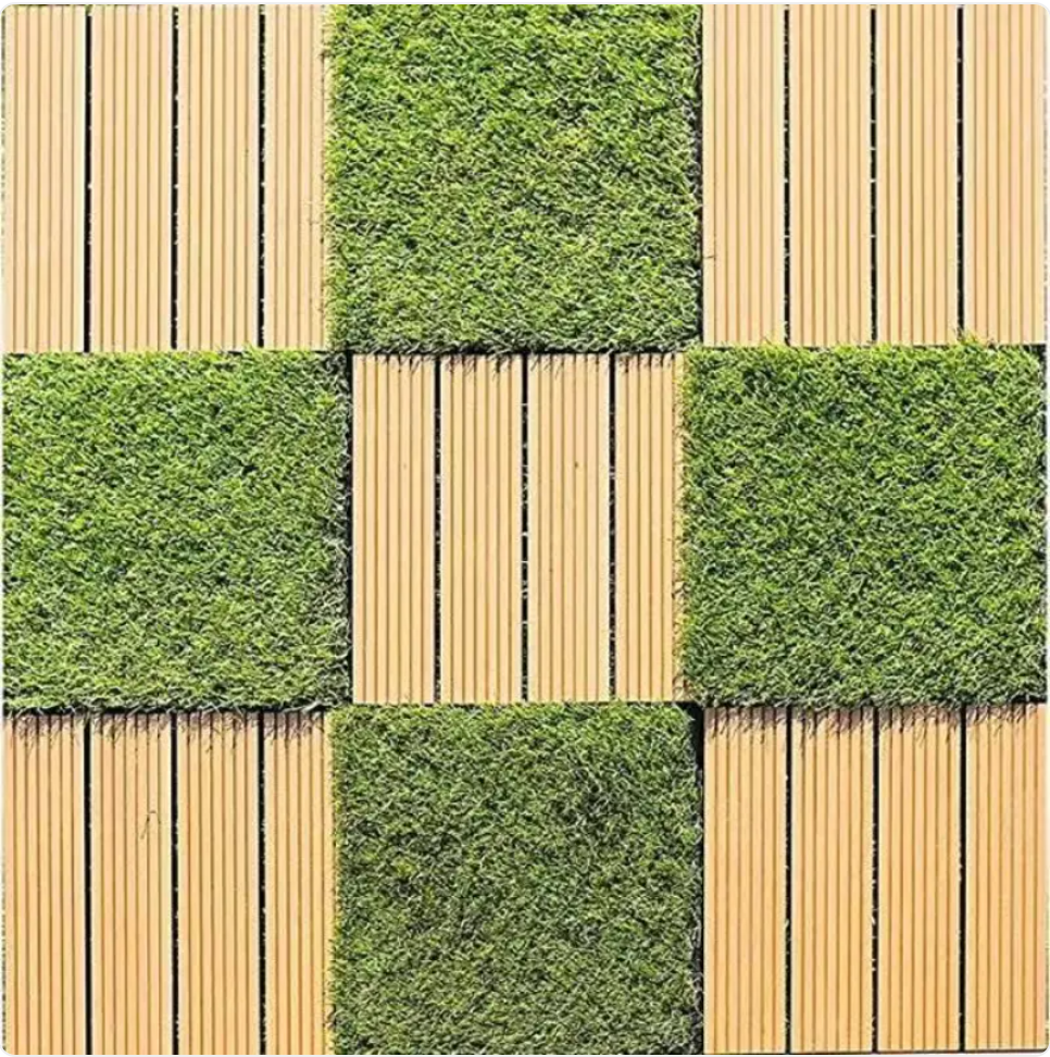 Artificial Grass Lawn Carpet Tiles | Outdoor & Pet-Friendly