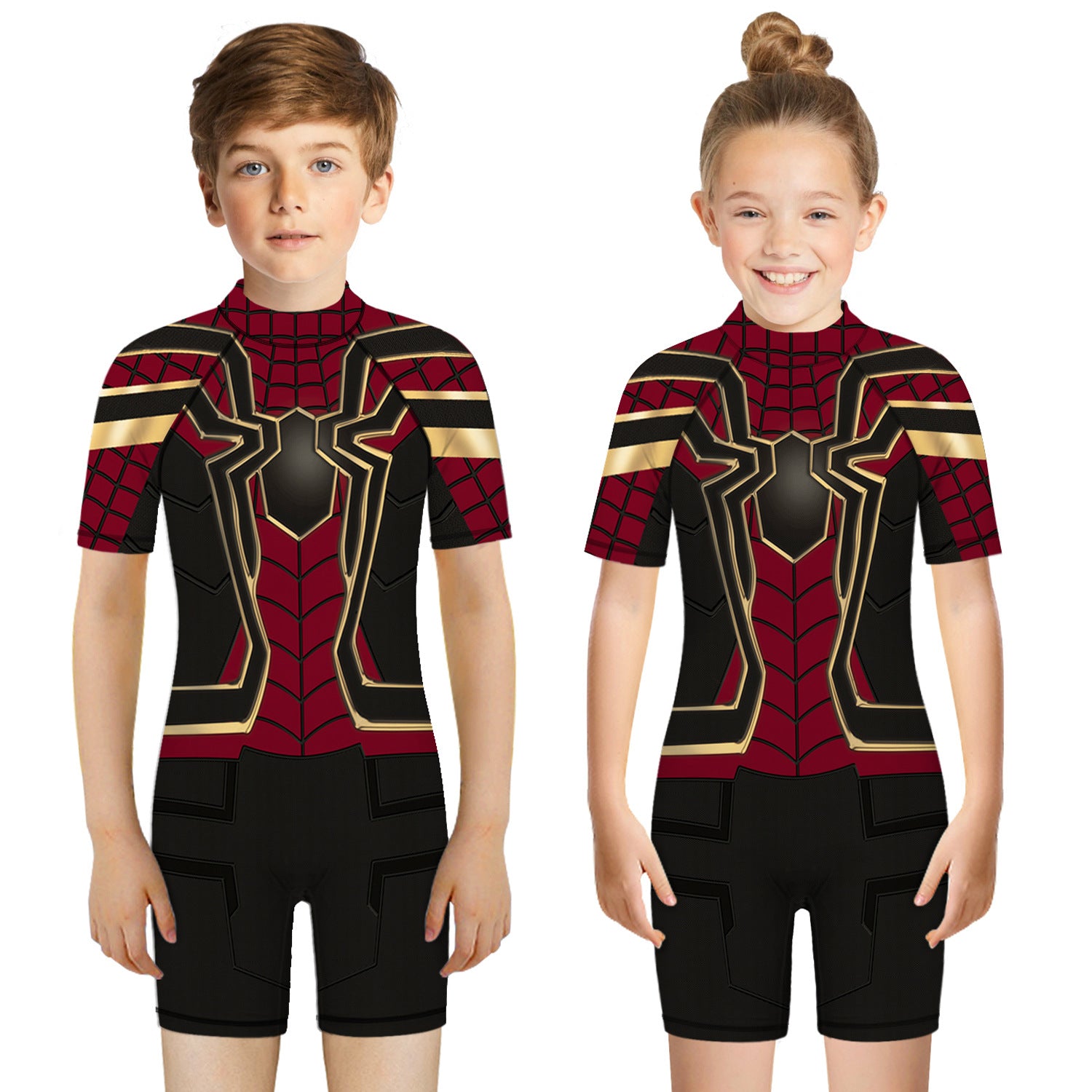 Children's Dazzling Hero Print Swimsuit (One-Piece)