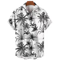 Men's Casual Hawaiian Print Short Sleeve Shirt