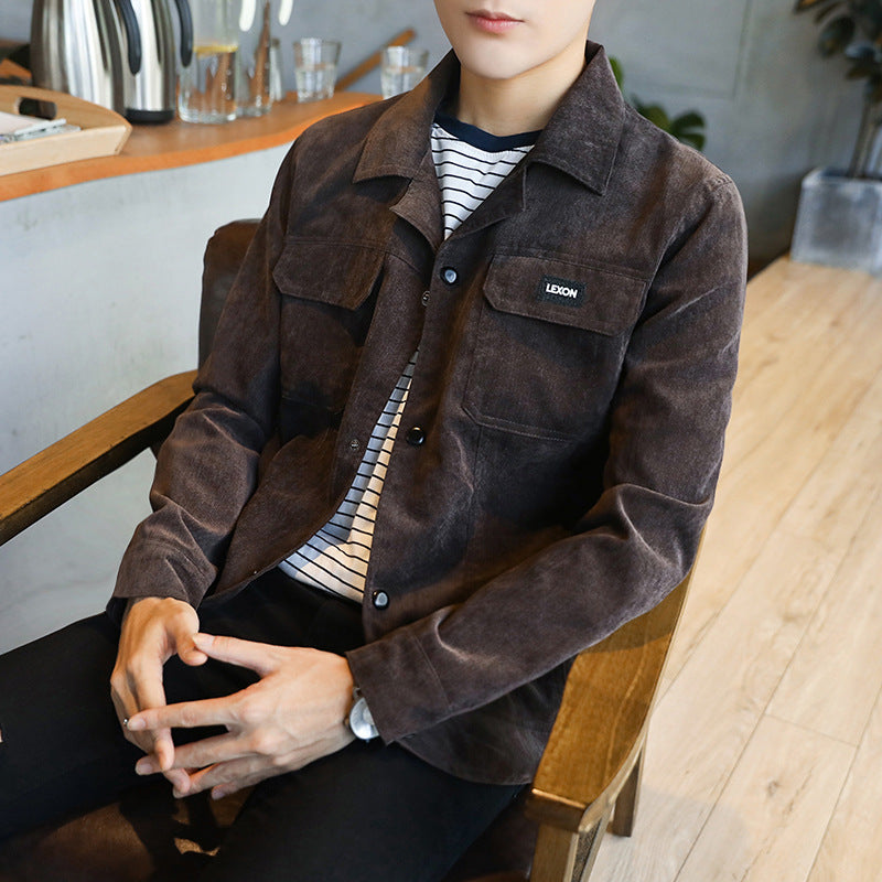 Stylish Spring Autumn Men's Slim Fit Denim Jacket