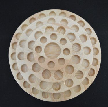 Wooden Essential Oil Box with Rotating Display Stand