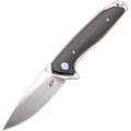 Eafengrow EF972 Folding Knife D2 Steel Blade Micarta Handle Pocket Knife Folder for Outdoor Camping Hiking Working EDC Tool Knife(Black)