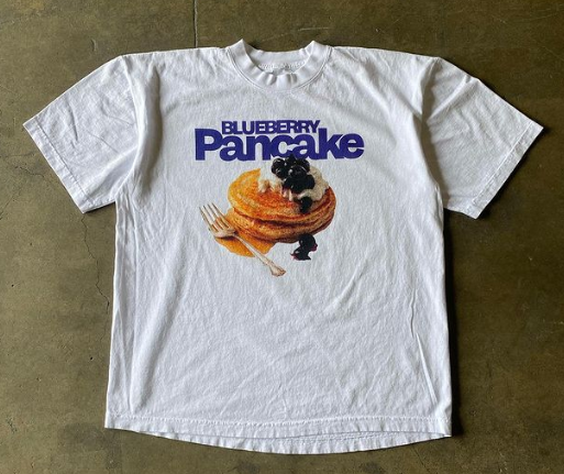 Food Print Retro Harajuku Oversized T-Shirt (One Piece)