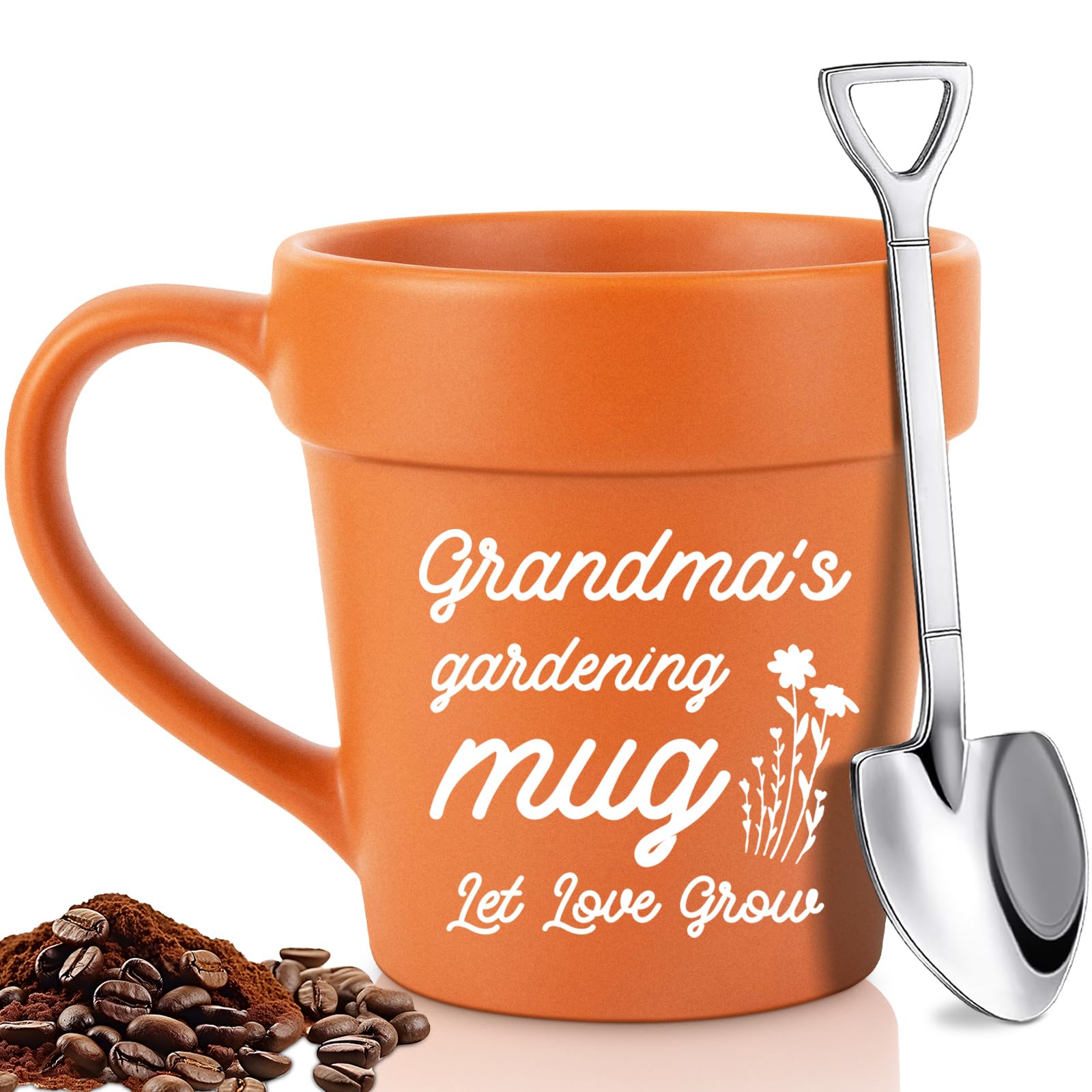 Henghere Grandma Mug Gifts for Grandma Christmas Gardening Gifts for Grandmas Birthday for New Grandma Nana Gigi Mimi Funny Gifts for Grandmother Idea Best Grandma Ever Gifts Plant Mug