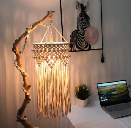 Bohemian Handmade Woven Pendant for Nordic Decor
