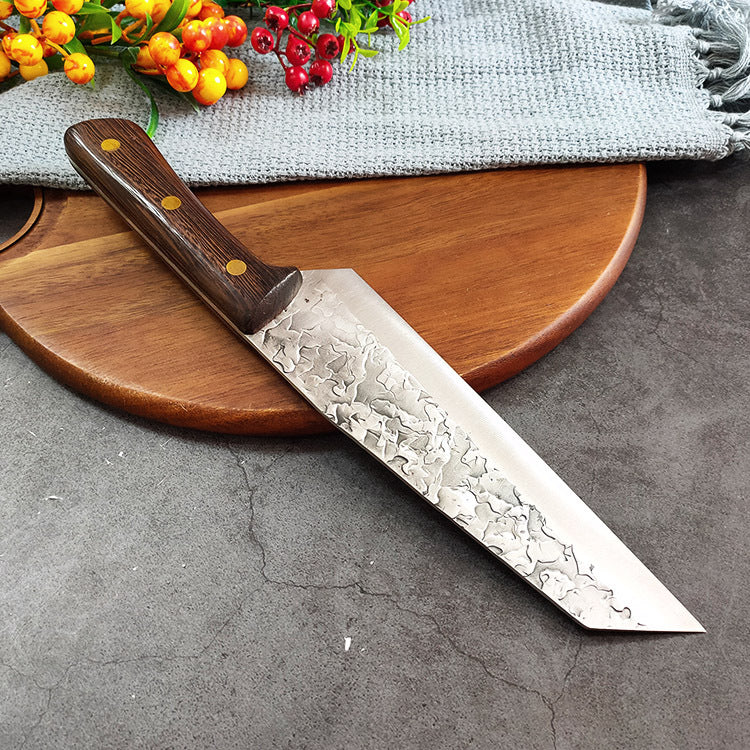 Forged Hammered Multi-Use Butcher Knife in Stainless Steel