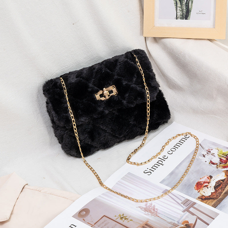 Ladies Fashion Ringer Plush Bag