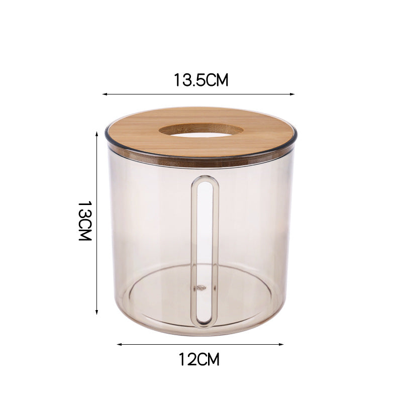 Nordic Minimalist Transparent Tissue Box for Home Use
