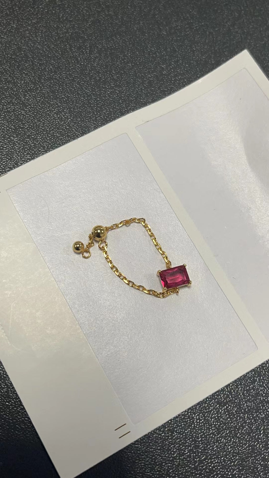 Creative Adjustable Finger Chain Ring Design (MOQ 20)
