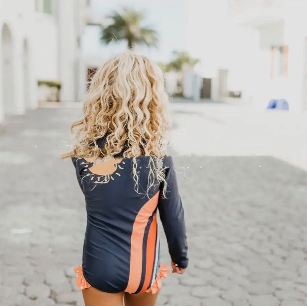 Children's Long Sleeve Sun Protection Surf Suit Overall