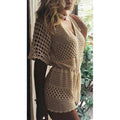 Knitted Women's One-Piece Swimsuit and Bikini Coverall