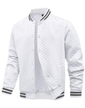 Wizoat Mens Varsity Jacket Lightweight Jacket Causal Waffle Letterman Bomber Jackets
