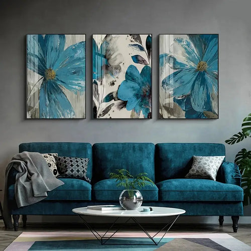 3pcs Nordic Retro Plant Posters for Living Room Decor