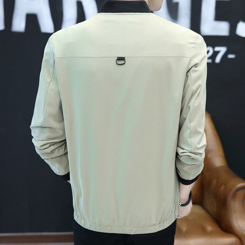 Men's Slim Fit Casual Baseball Jacket - Lightweight