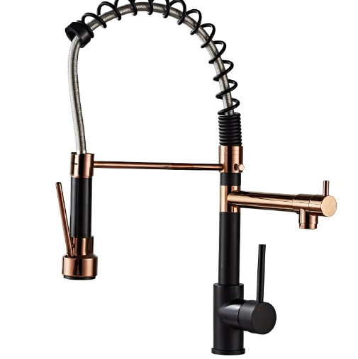 Full Copper Pull-out Kitchen Faucet