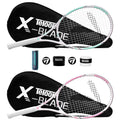 Teloon Tennis Rackets for Adults 2 pcs Recreational -27 inch Tennis Racquet for Men and Women College Students Beginner Tennis Racket.… (BLADE-V9-V10)