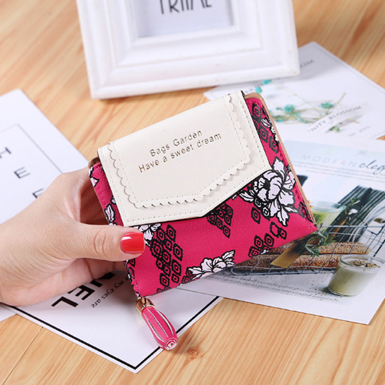 Ladies Long Tassel Zipper Wallet