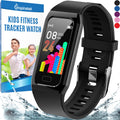 Inspiratek Kids Fitness Tracker for Girls and Boys (Age 5-16) - Waterproof Fitness Watch for Kids with Heart Rate Monitor Sleep Monitor Calorie Counter and More - Kids Activity Tracker (Blue)