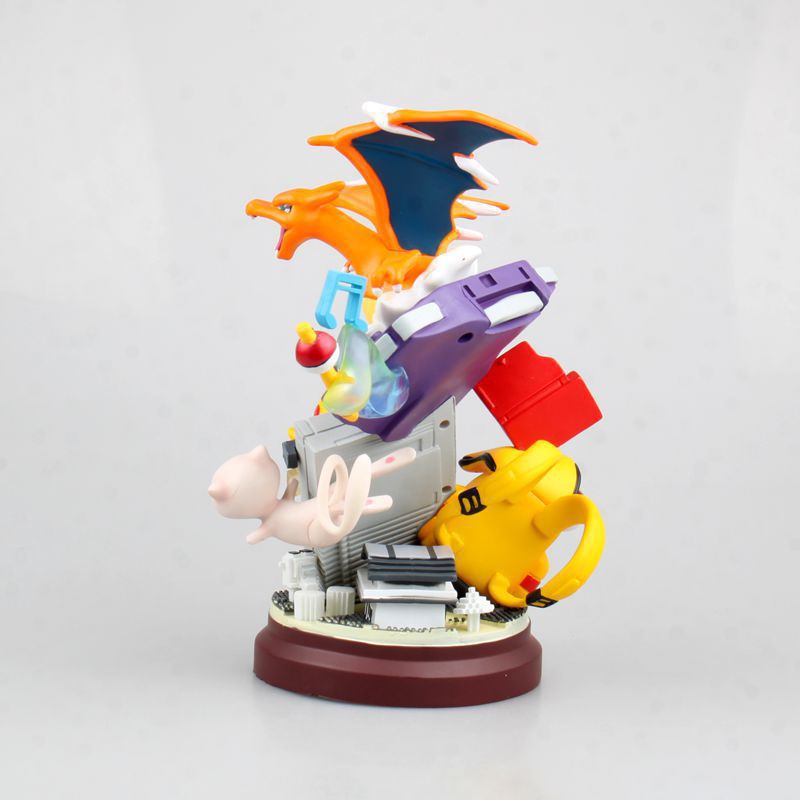 Pokémon GBA Game Console with Pikachu & Charizard Figures