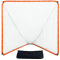 VEVOR Lacrosse Goal 6 x 6 Modular Lacrosse Net Steel Frame Backyard Lacrosse Training Equipment Portable Lacrosse Goal with Carry Bag Quick & Easy Setup Perfect for Youth Adult Training Orange