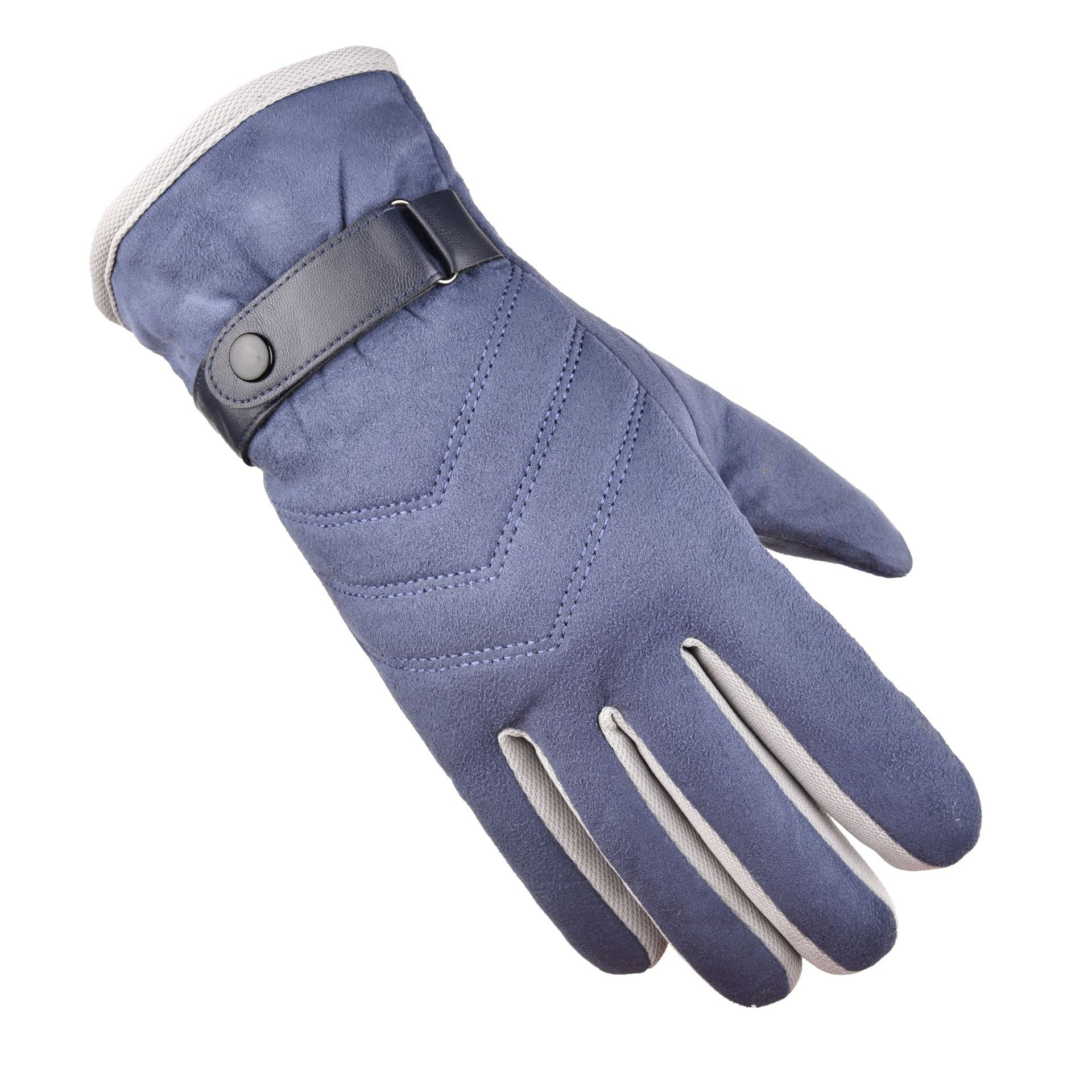 Thick Winter Suede Cotton Gloves for Outdoor Riding