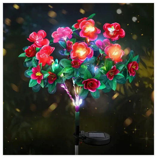 Φωτιστικά Κήπου LED Azalea Flowers (Ένα Τεμάχιο)