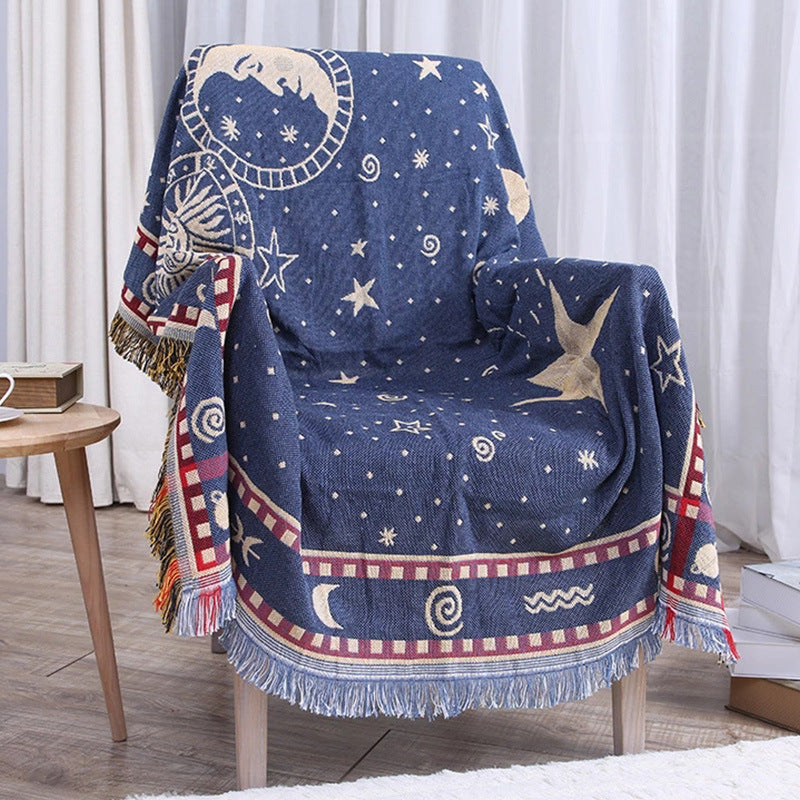 Dulcis European Style Sofa Blanket - Thick Double-Sided
