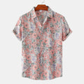 Men's Casual Short Sleeve Floral Shirt Summer 2022