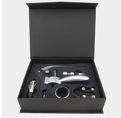 9-Piece Wine Opener Set in Wooden Gift Box