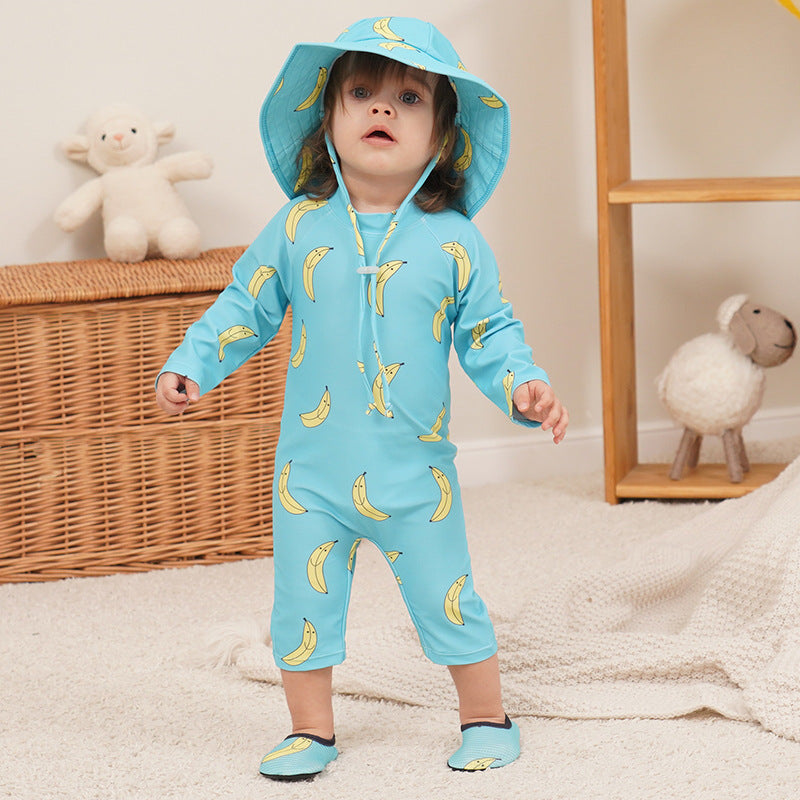 New Kids' Sunscreen Quick-Dry Swimsuit for Toddlers