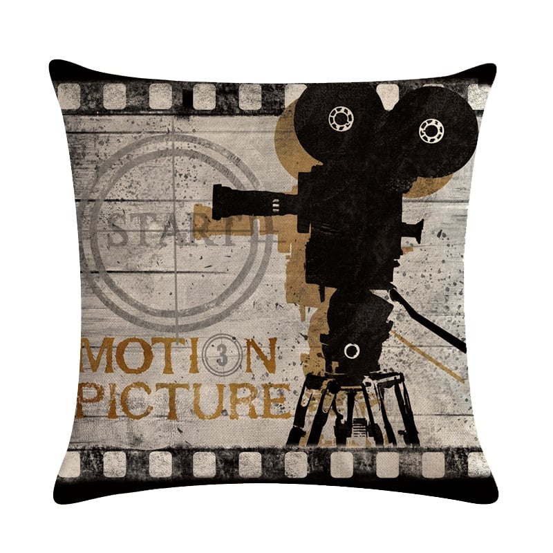 Retro Linen Sofa Pillow and Car Cushion Cover