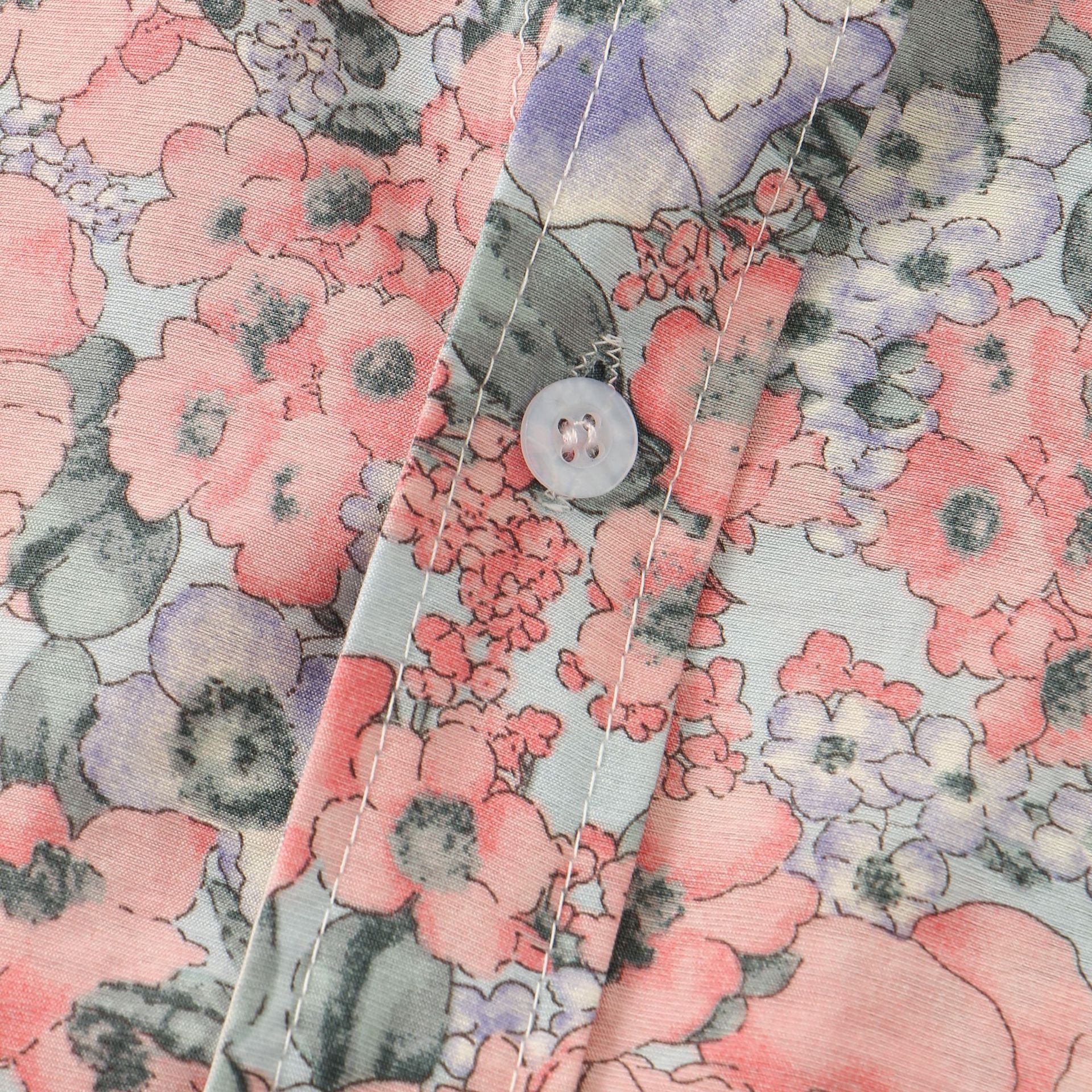 Men's Casual Short Sleeve Floral Shirt Summer 2022