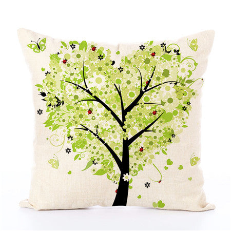 Linen Money Tree Cushion with Pillow