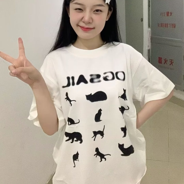 Oversized Graphic T-shirt for Women - Summer 2024 Design