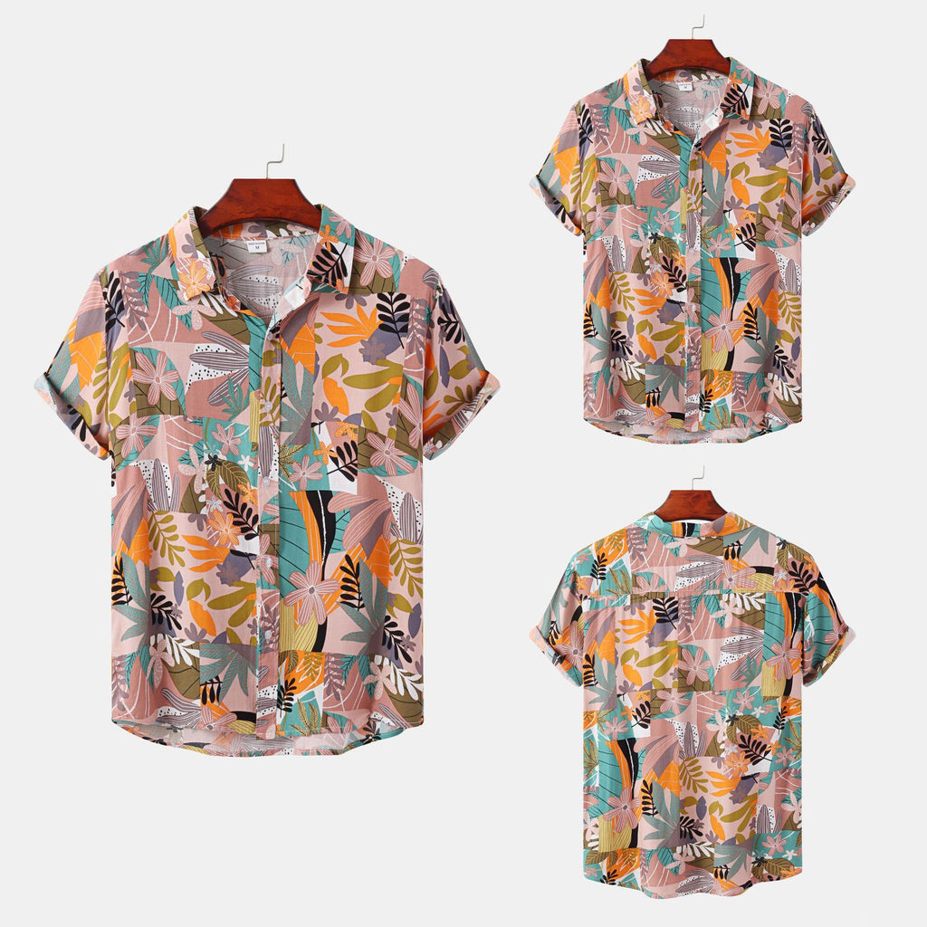 Men's Short Sleeve Floral Hawaiian Shirt 2022 Collection