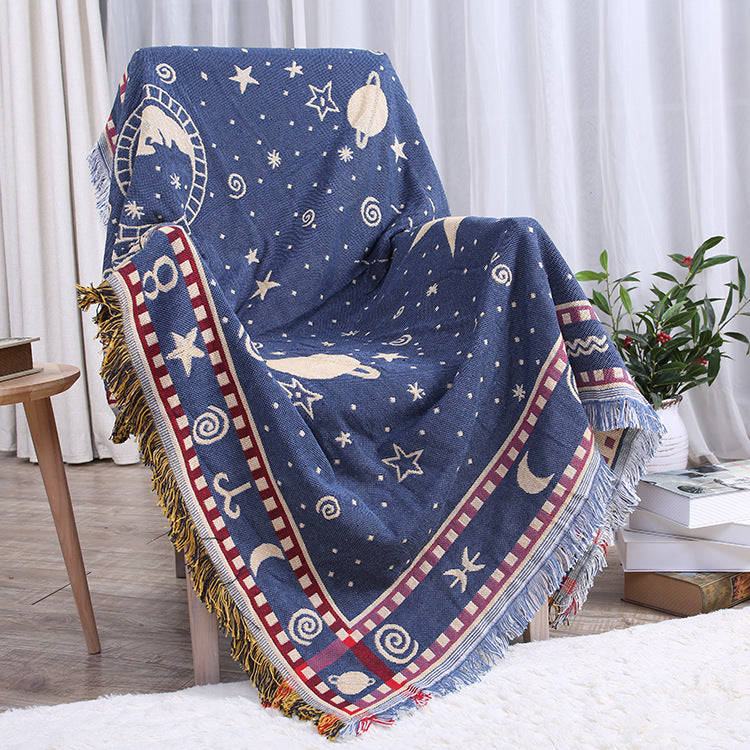 Dulcis European Style Sofa Blanket - Thick Double-Sided