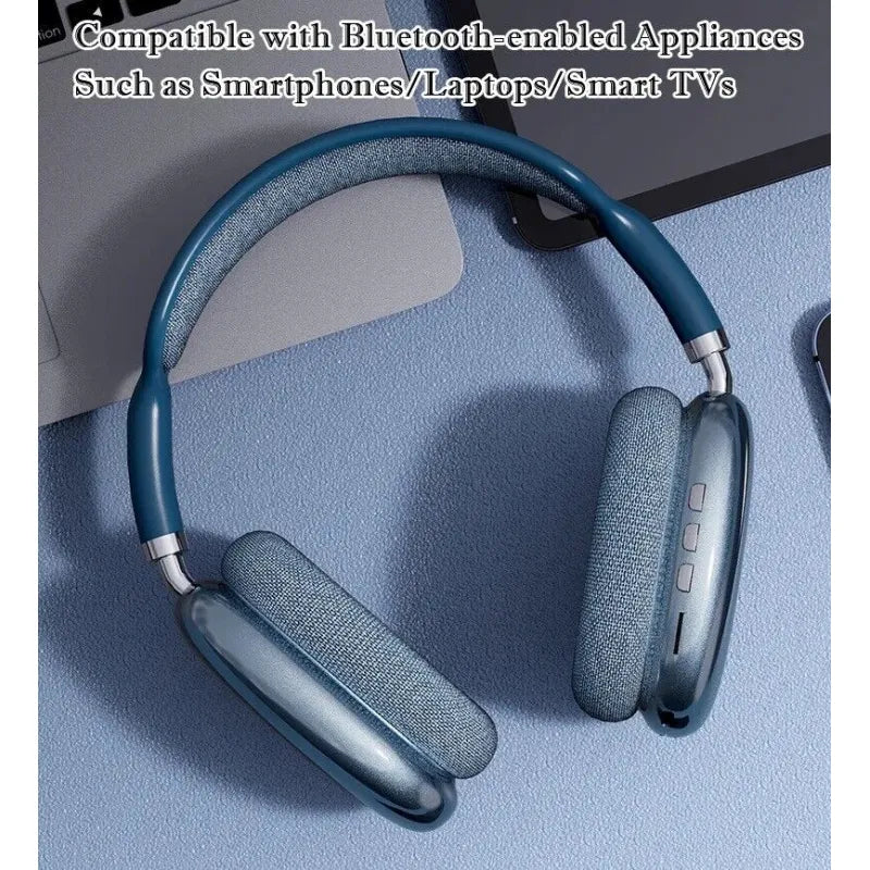 Wireless Bluetooth Headphones With Noise Cancelling Over-Ear Sport Earphones UK