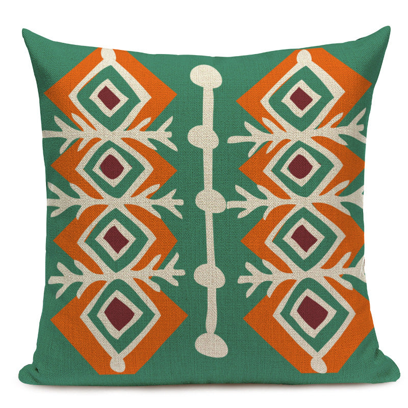 Coussin de siège auto et housse de coussin en lin style bohème
