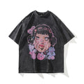 Retro Skull Graphic Cotton T-Shirt for Men