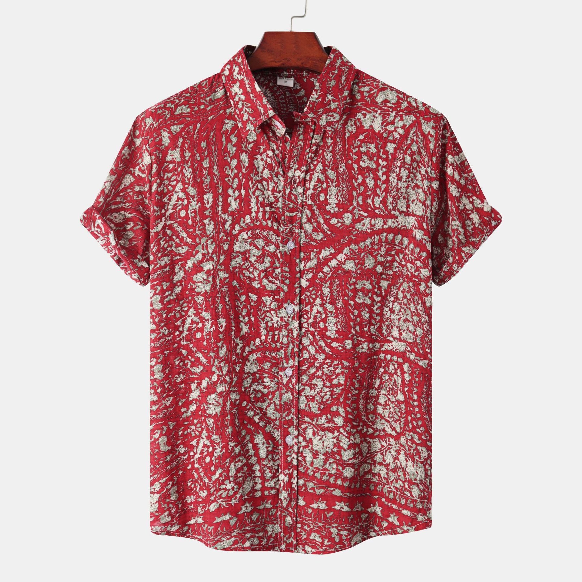 Men's Floral Short Sleeve Shirt - Summer 2022 Style